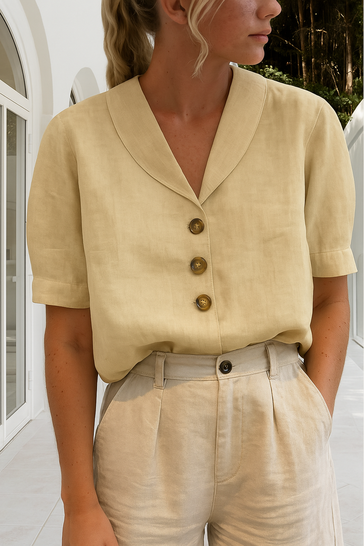 Camicetta Elegante Donna con Scollo Avvolgente - Camicie Donna Versatili per Ogni Occasione 1
