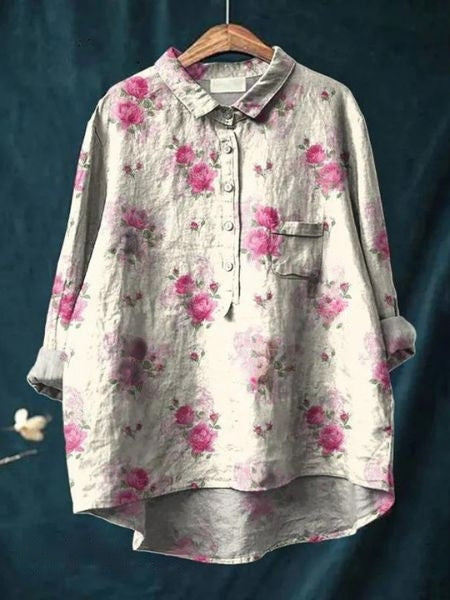 Camicetta Elegante Floreale Donna - Camicie Donna Versatili per Ogni Occasione, Stile Chic e Comfort Quotidiano 10