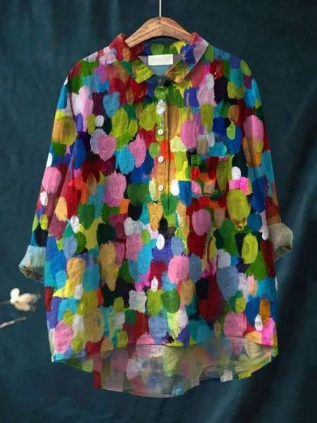 Camicetta Elegante Floreale Donna - Camicie Donna Versatili per Ogni Occasione, Stile Chic e Comfort Quotidiano 7