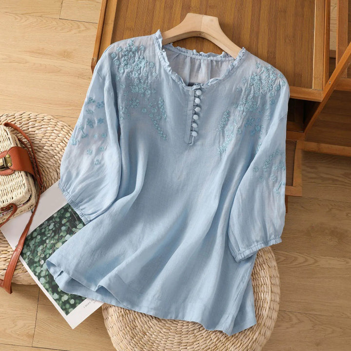 Camicetta Floreale Donna Elegante per Estate - Moda Casual e Raffinata 1