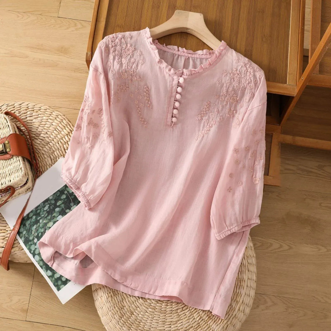 Camicetta Floreale Donna Elegante per Estate - Moda Casual e Raffinata 2