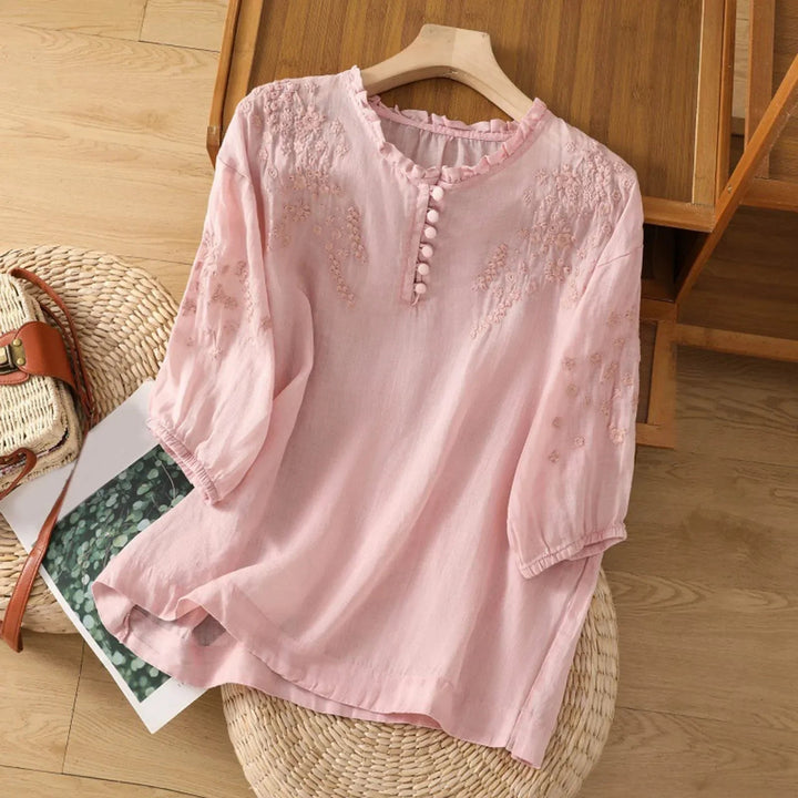 Camicetta Floreale Donna Elegante per Estate - Moda Casual e Raffinata 2