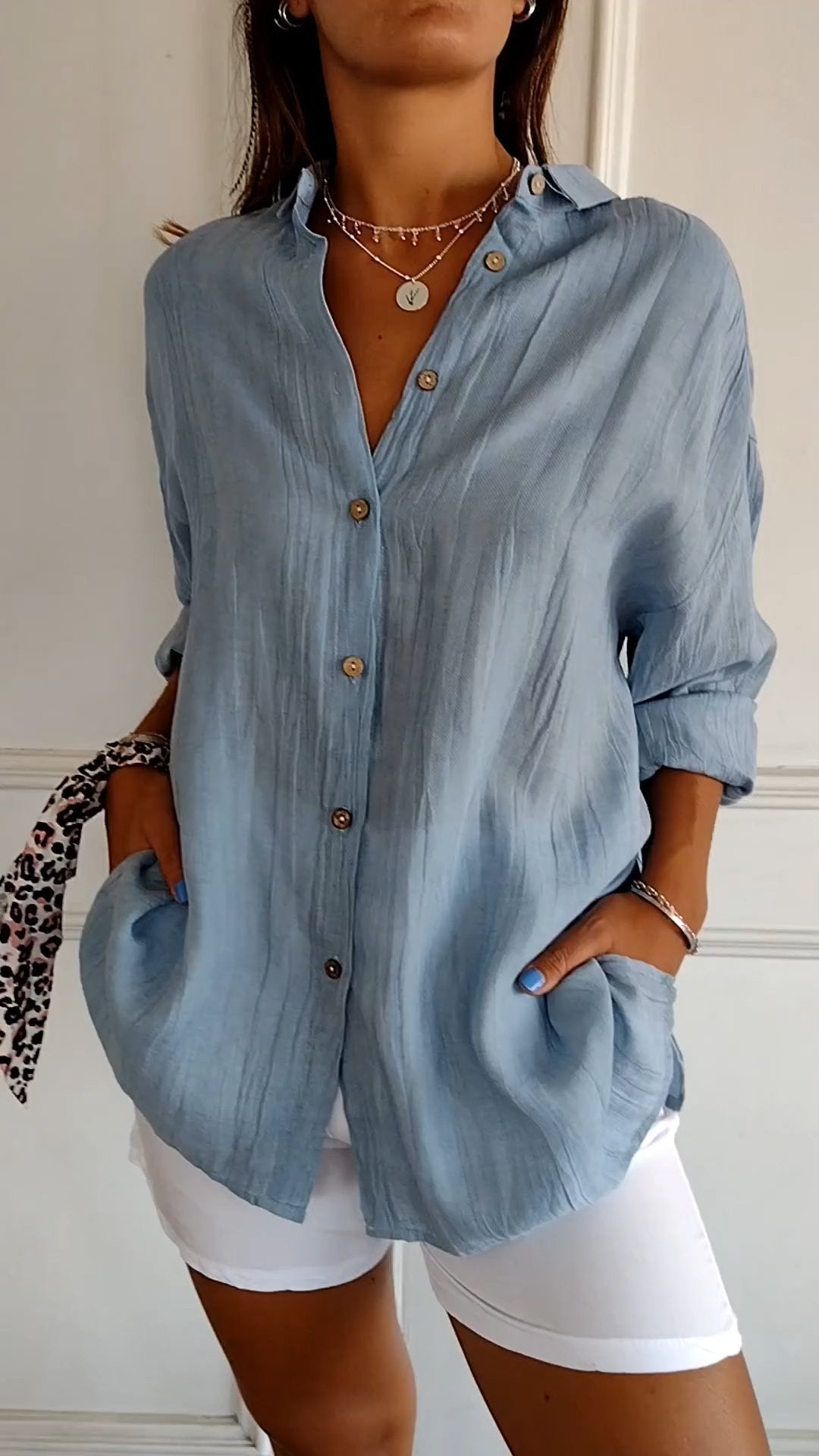Camicia Donna Linea Morbida Stile Classico - Vesarelli