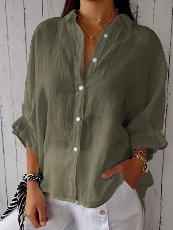 Camicia Elegante Casual Donna | Nodo Posteriore & Comfort Traspirante