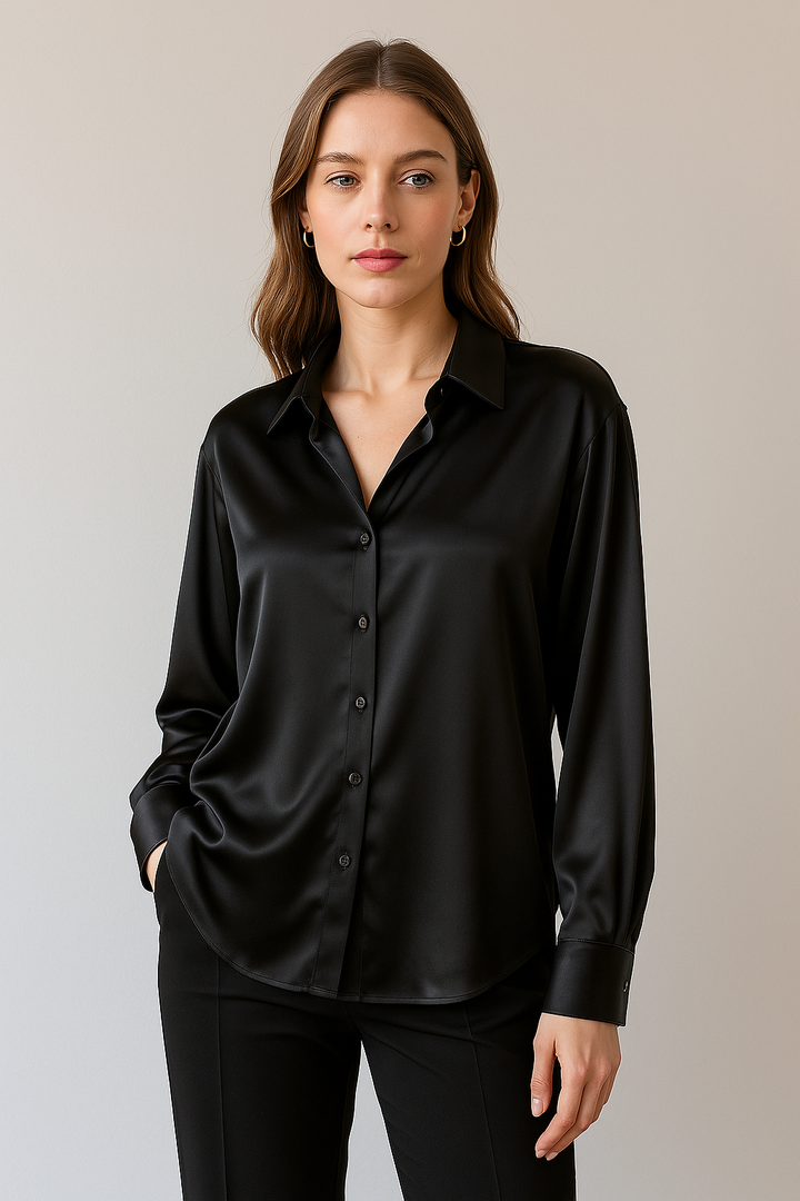 Camicia Elegante Da Donna | Effetto Luminoso & Caduta Morbida