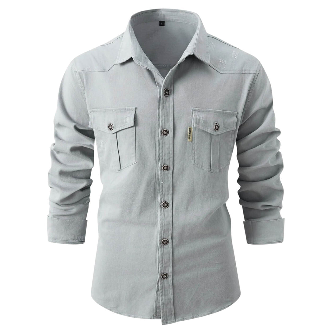 Camicia Uomo Casual Tessuto Leggero Regular Fit - Vesarelli