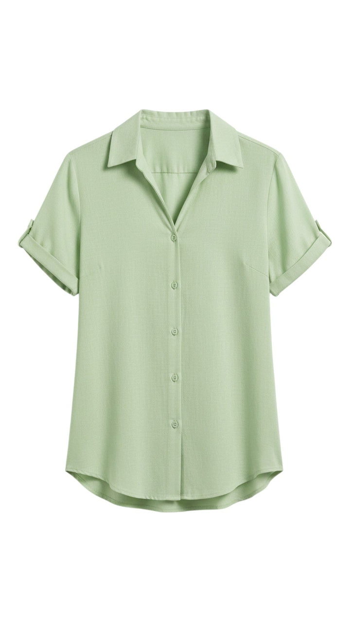 Camicia con Bottoni Donna | Maniche Corte & Look Sempre Ordinato