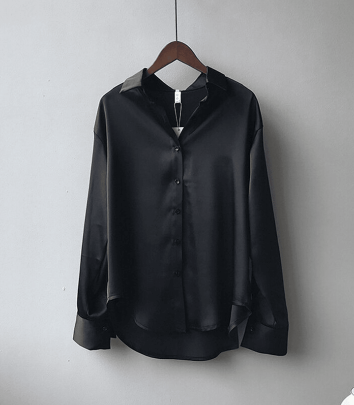 Camicia elegante Donna | Bottoni raffinati & Effetto luminoso