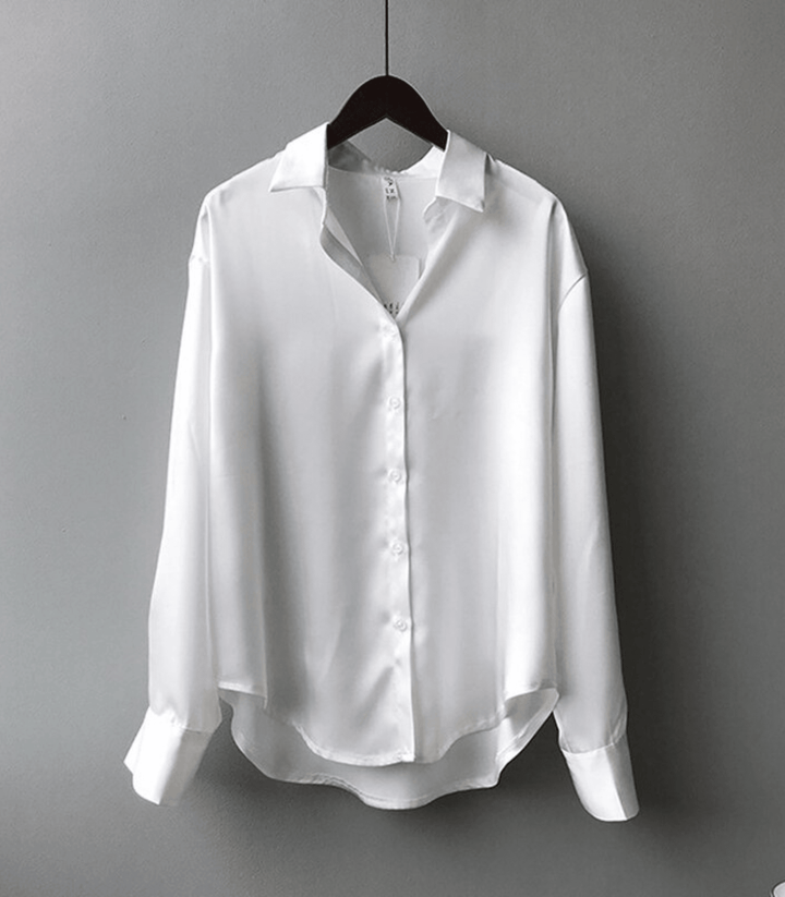 Camicia elegante Donna | Bottoni raffinati & Effetto luminoso