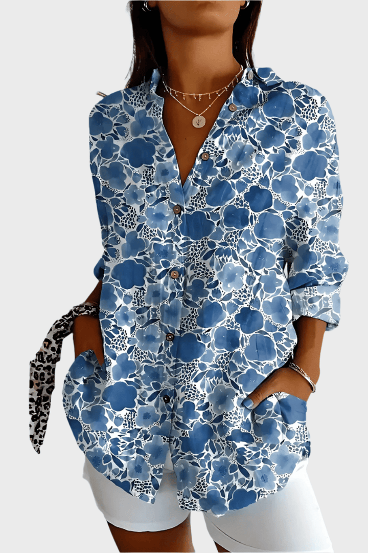 Camicia floreale Donna | Bottoni Frontali & Vestibilità Morbida