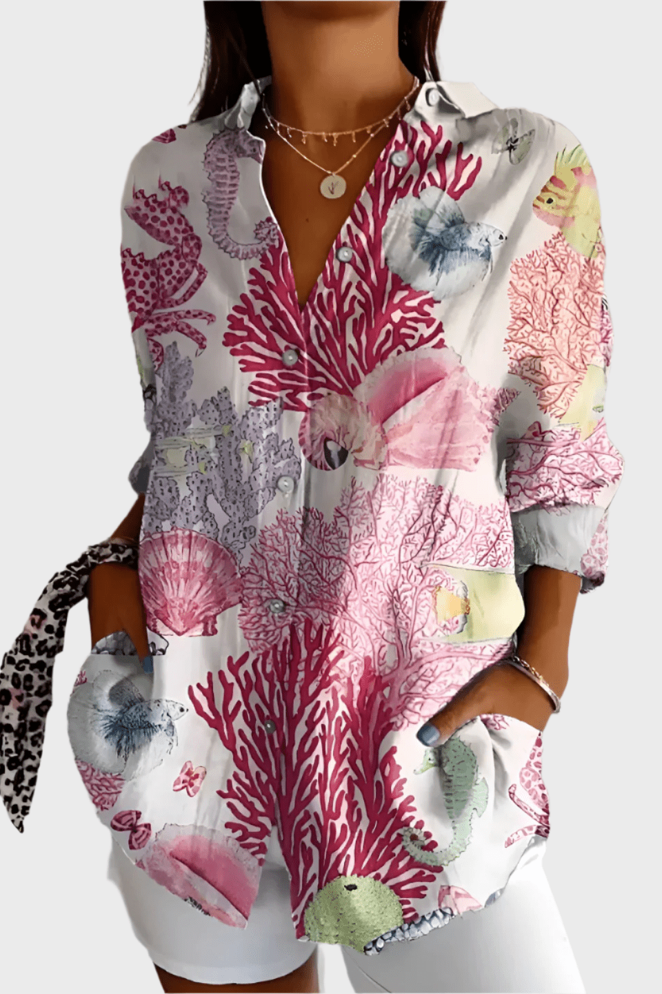 Camicia floreale Donna | Bottoni Frontali & Vestibilità Morbida
