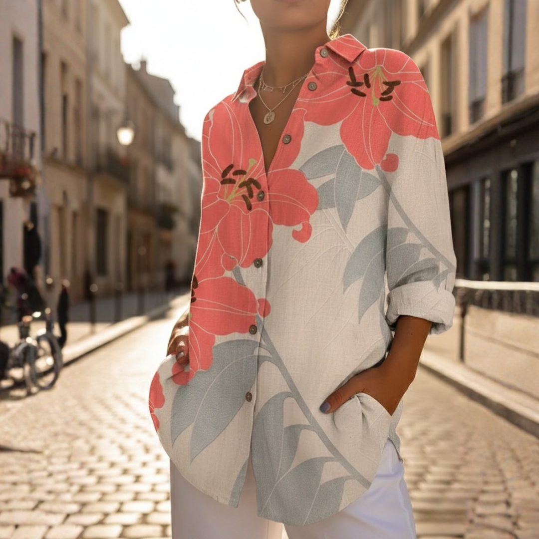Camicia floreale Donna | Vestibilità oversize & bottoni pratici