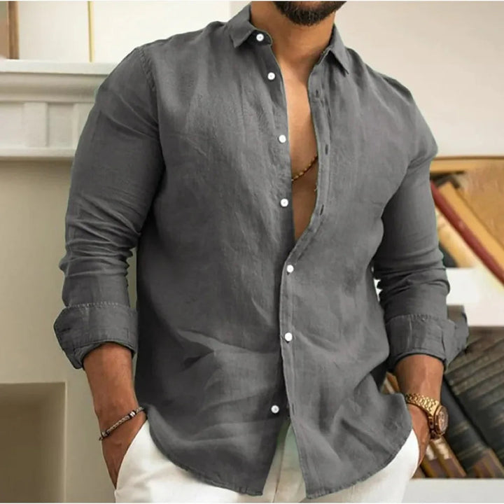 Camicia in Lino Traspirante Uomo | Fresca & Comfort per Tutto il Giorno
