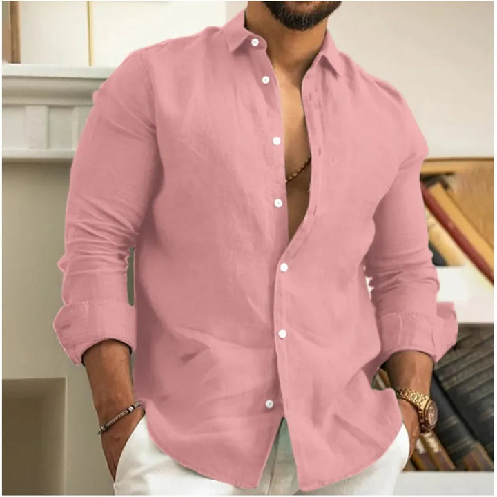 Camicia in Lino Traspirante Uomo | Fresca & Comfort per Tutto il Giorno