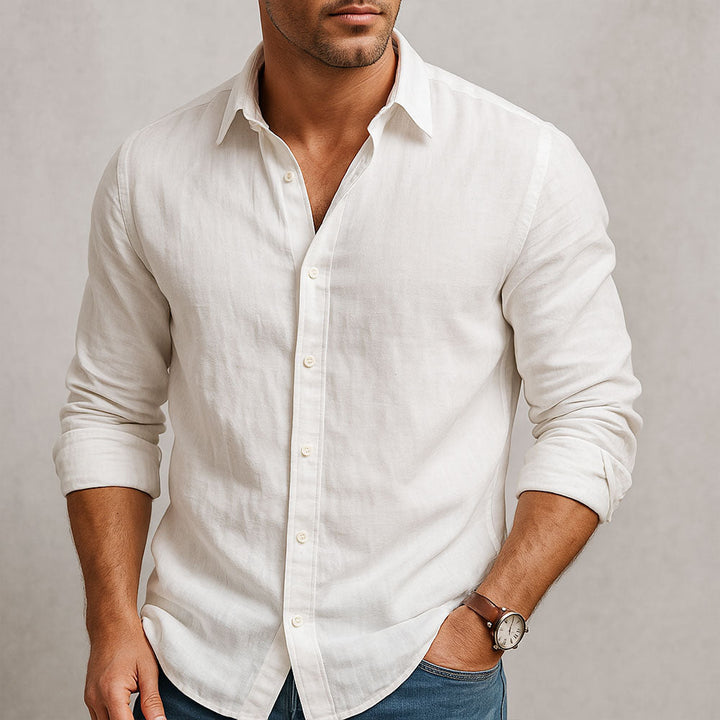 Camicia in Lino Traspirante Uomo | Freschezza Leggera & Stile Essenziale