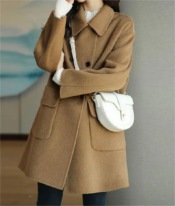 Cappotto Donna Invernale | Chiusura a Bottoni & Tasche Capienti