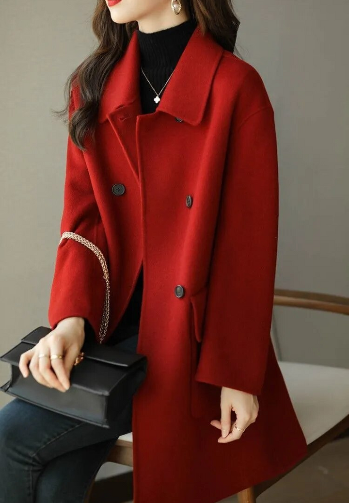 Cappotto Donna Invernale | Chiusura a Bottoni & Tasche Capienti
