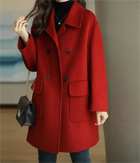 Cappotto Donna Invernale | Chiusura a Bottoni & Tasche Capienti