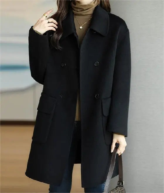 Cappotto Donna Invernale Chiusura Bottoni Tasche Capienti - Vesarelli