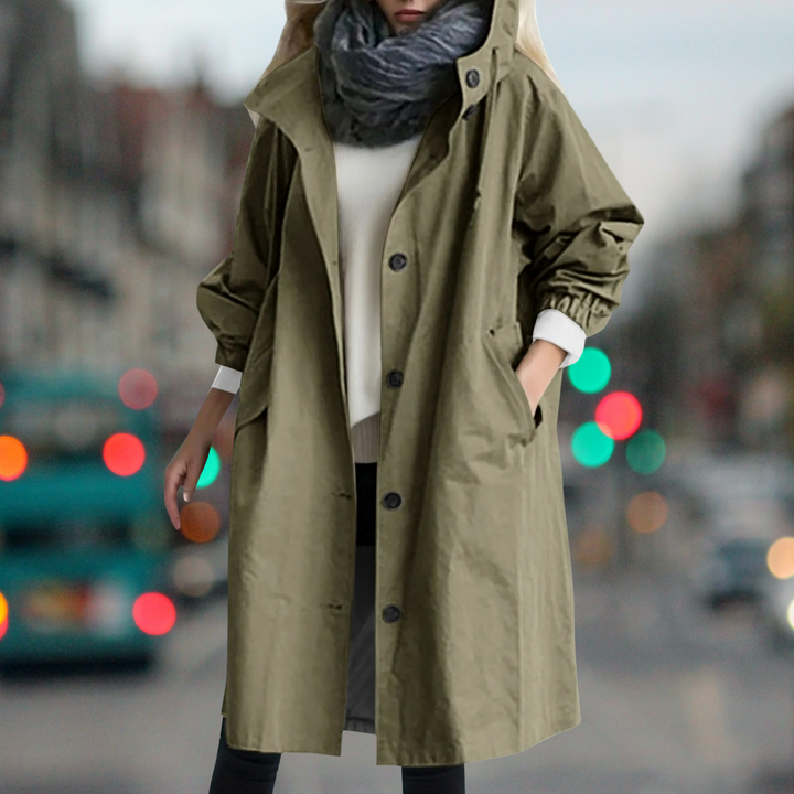 Cappotto Trench Donna Impermeabile Caldo Avvolgente - Vesarelli