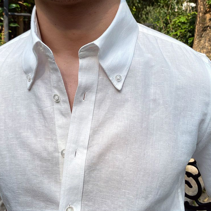 Camicia Uomo in Lino Vestibilità Classica