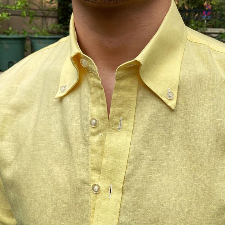 Camicia Uomo in Lino Vestibilità Classica