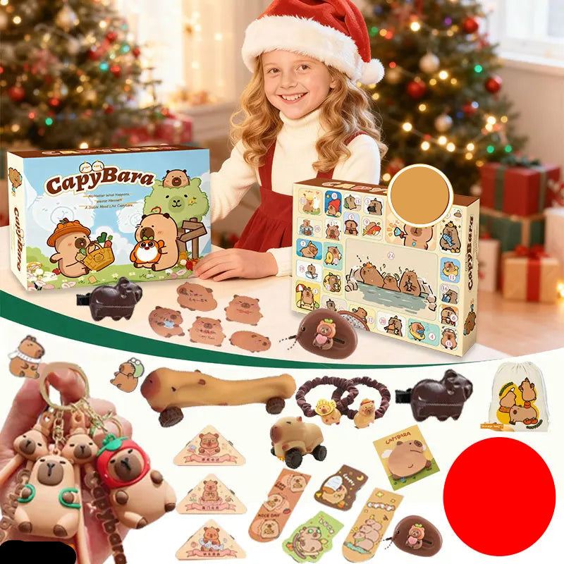 Calendario Avvento Bambini con Sorprese a Tema Capibara - Vesarelli