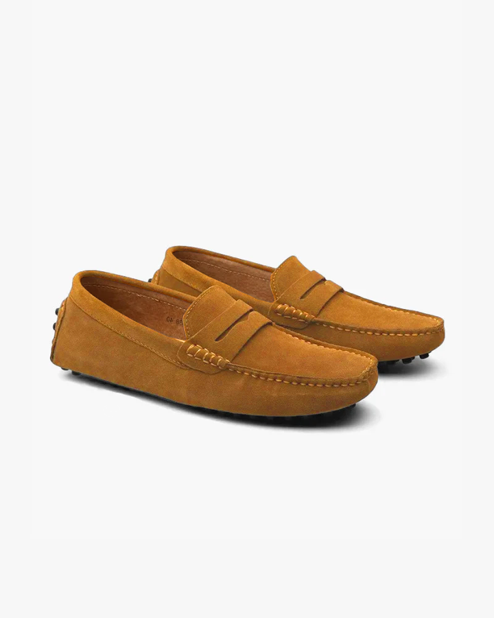 Mocassini Uomo in Pelle Scamosciata Comfort Calzata Precisa