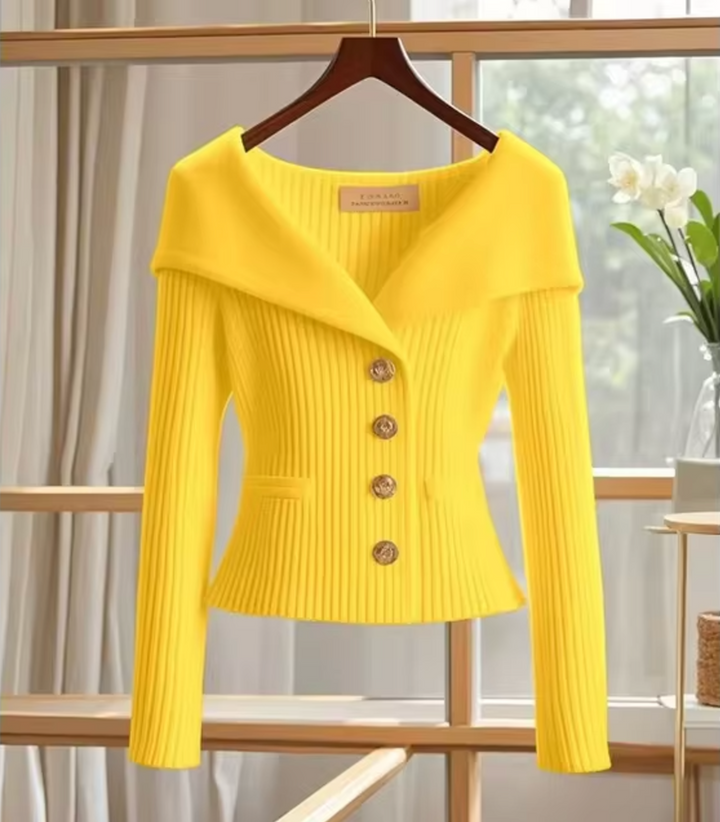 Caria | Cardigan Primaverile Donna Corto Lavorato a Maglia 4