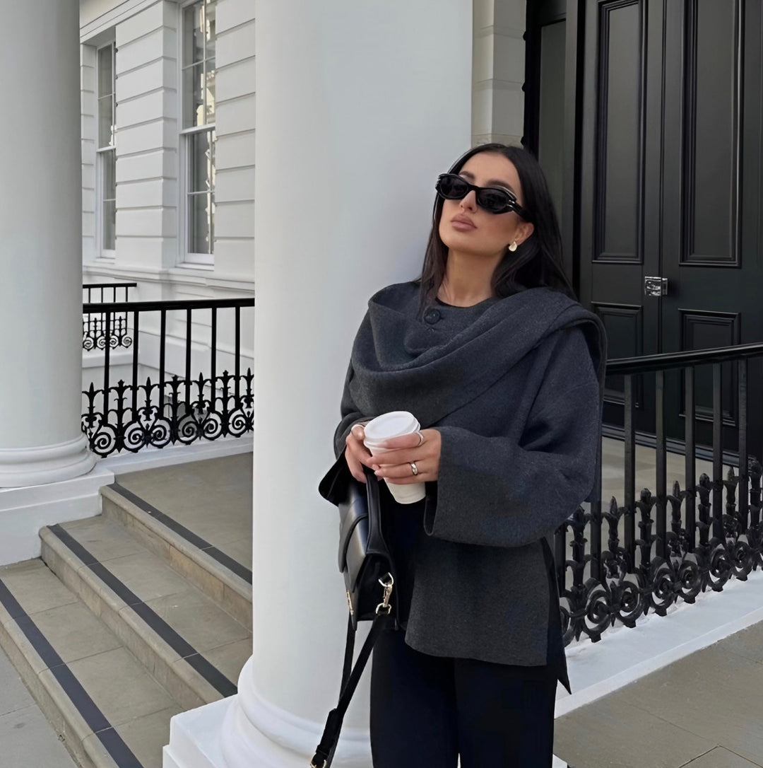 Cappotto Donna Mantella Elegante Vestibilità Comoda - Vesarelli