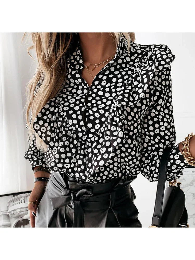 Blusa Donna in Poliestere Stile Leggero Elegante