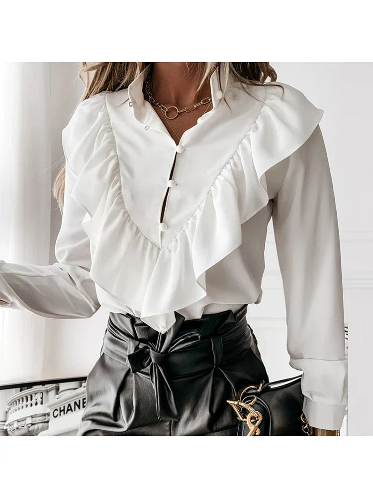 Blusa Donna in Poliestere Stile Leggero Elegante