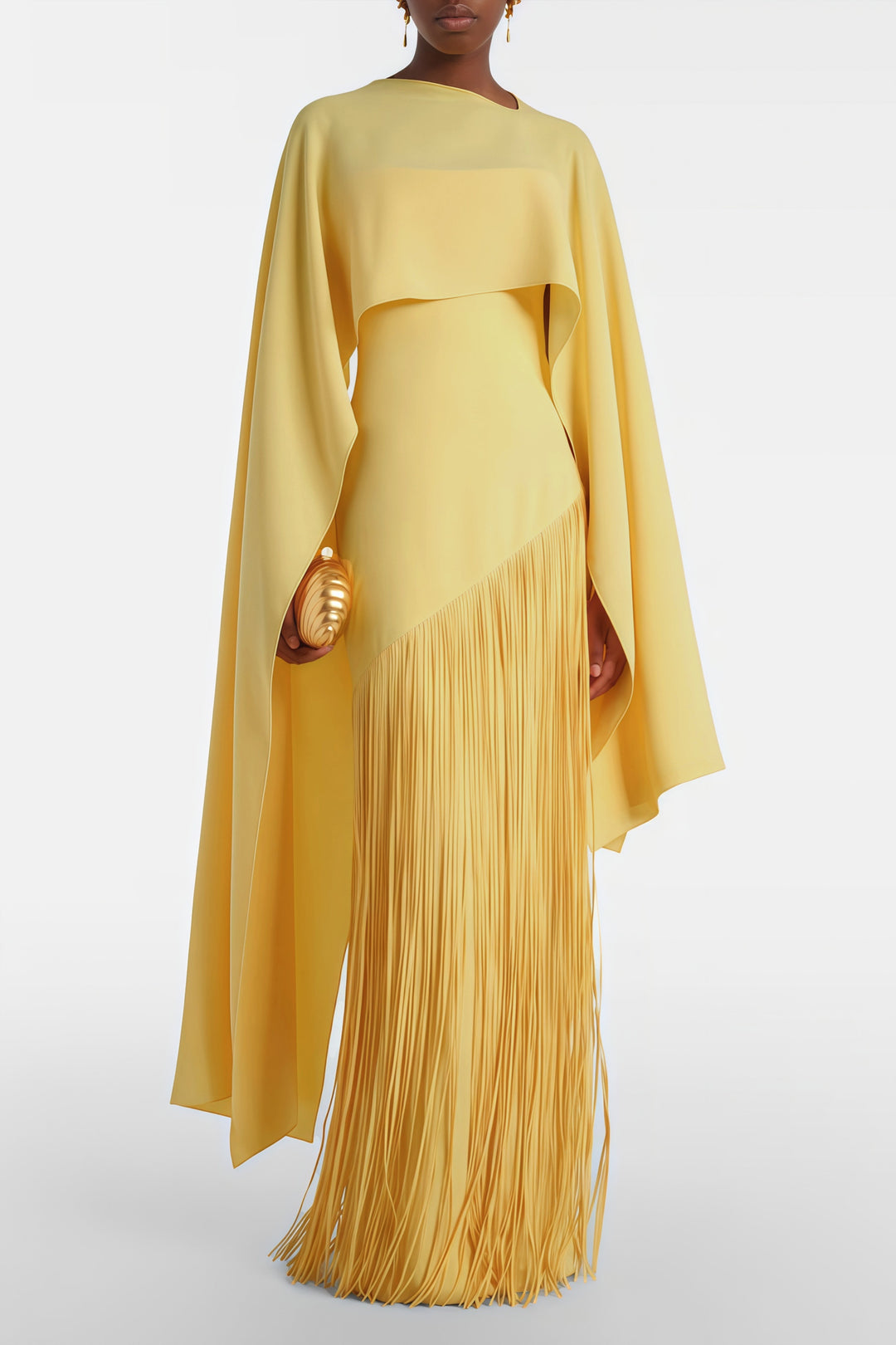 Abito Cerimonia Donna con Frange Elegante