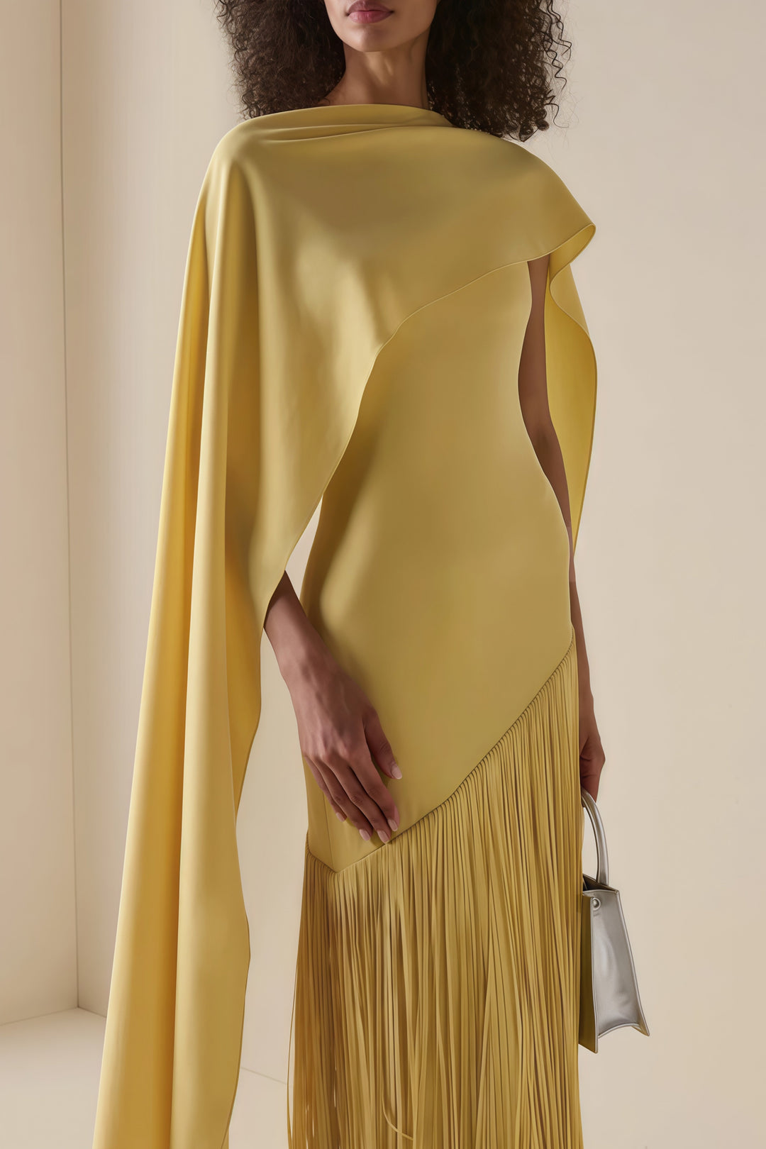 Abito Cerimonia Donna con Frange Elegante