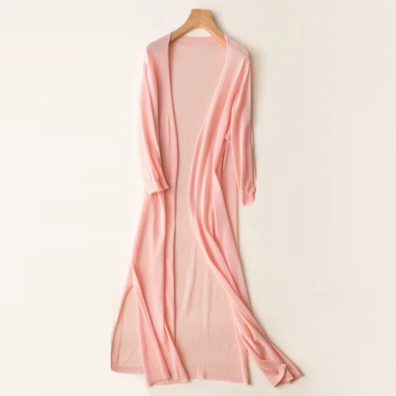 Celina | Elegante cardigan lungo da donna lavorato a maglia 6