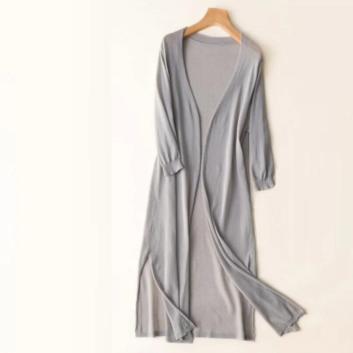 Celina | Elegante cardigan lungo da donna lavorato a maglia 7