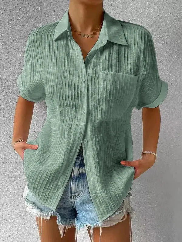 Polo Donna Maniche Lunghe Tessuto Leggero Estate - Vesarelli