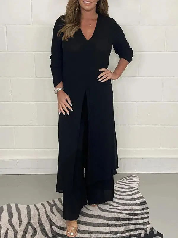 Chic Emelia Two-Piece Casual Set for Women - Lizabella Fashion -  -  - Chic Emelia Two-Piece Casual Set for Women - Lizabella Fashion - #tag1# - #tag2#