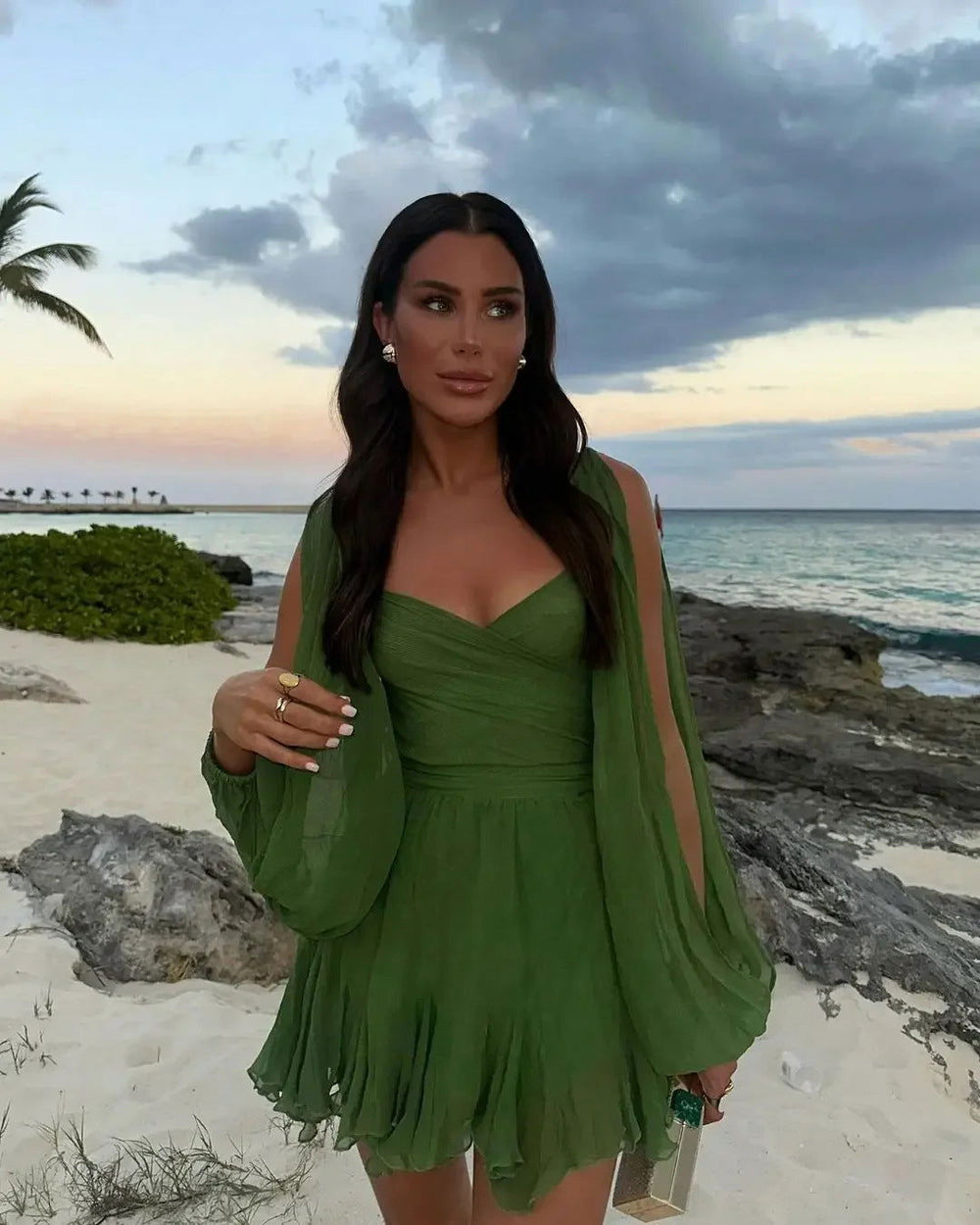Chic Short Sundress by AMY ROSE - Effortless Elegance Awaits! - Lizabella Fashion -  -  - Chic Short Sundress by AMY ROSE - Effortless Elegance Awaits! - Lizabella Fashion - #tag1# - #tag2#