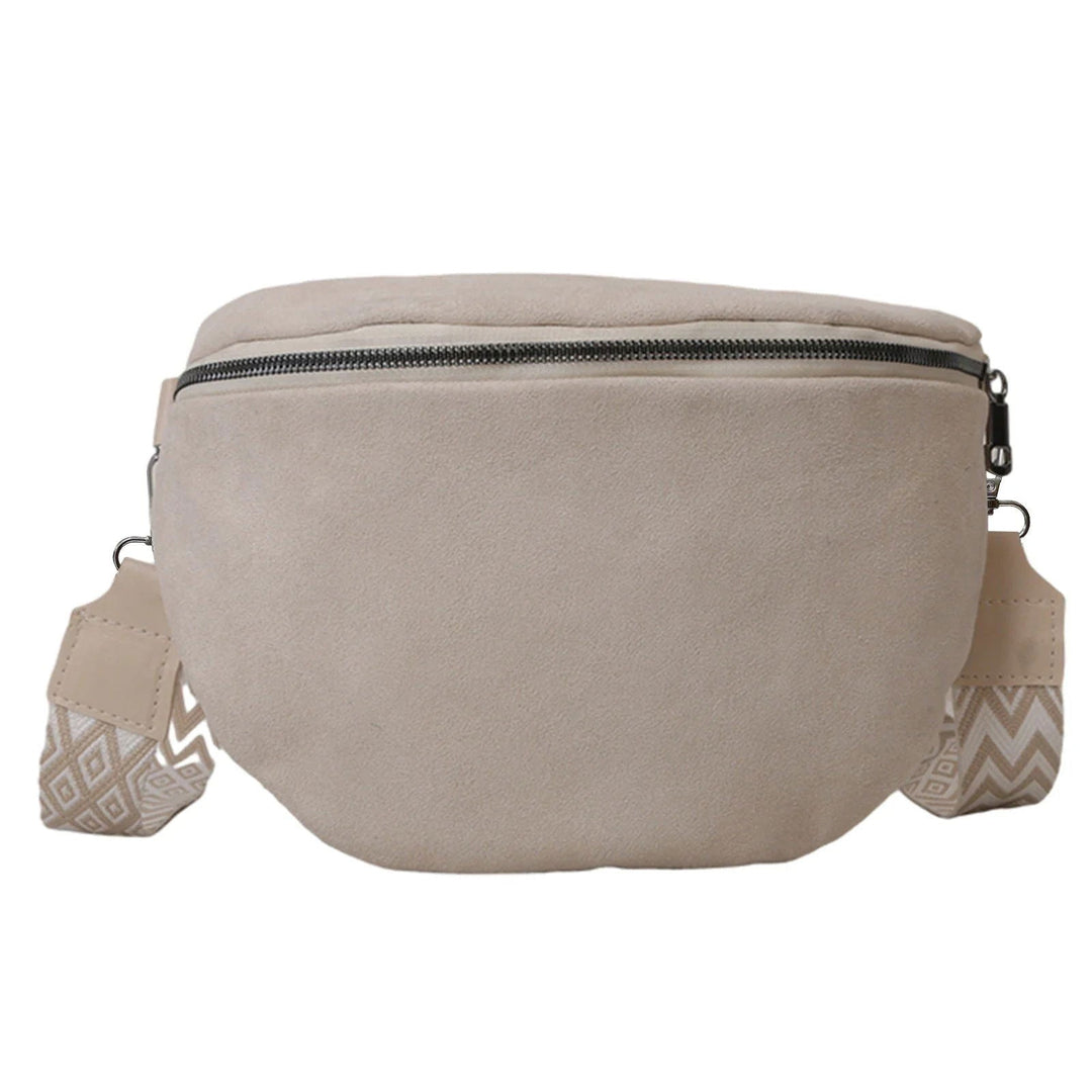 Borsa a Tracolla Donna in Pelle Scamosciata Elegante - Vesarelli