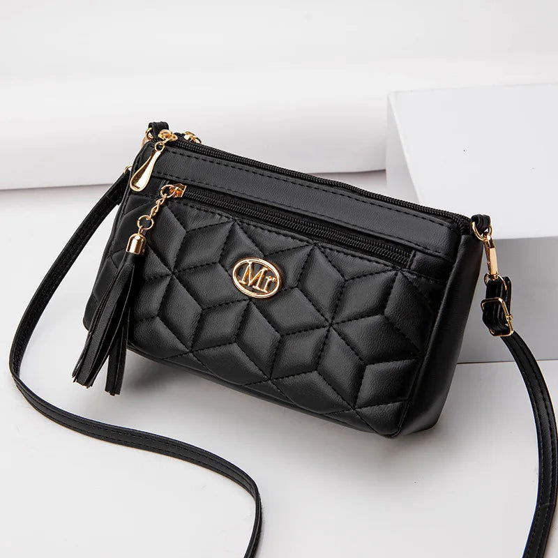 Borsa Tracolla Donna Doppia Cerniera Stile Disinvolto - Vesarelli