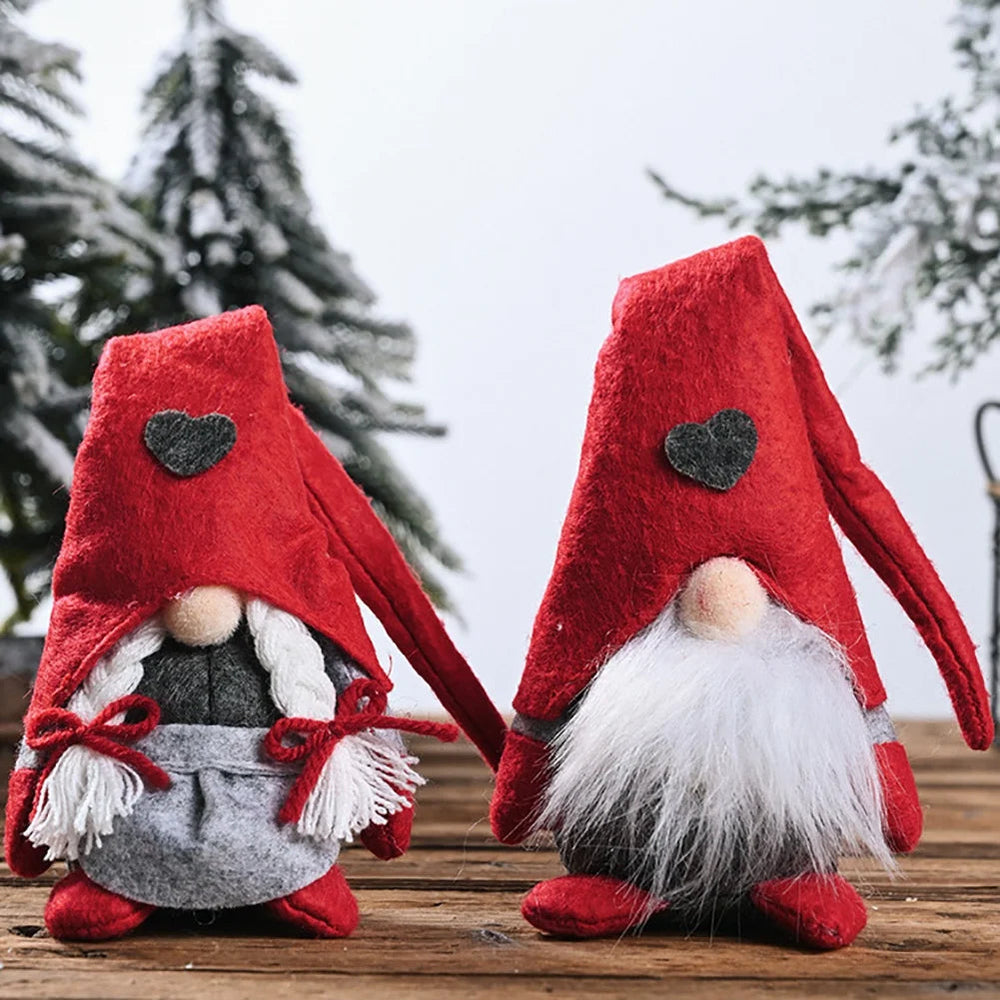 Ciondolo gnomo | Decorazione natalizia in peluche a forma di gnomo per la casa e l'ufficio 1