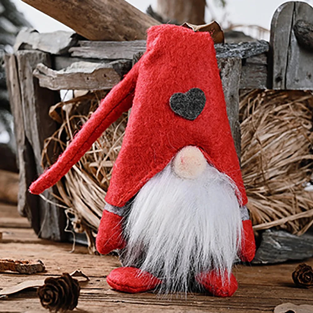 Ciondolo gnomo | Decorazione natalizia in peluche a forma di gnomo per la casa e l'ufficio 2