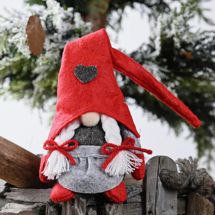 Ciondolo gnomo | Decorazione natalizia in peluche a forma di gnomo per la casa e l'ufficio 3