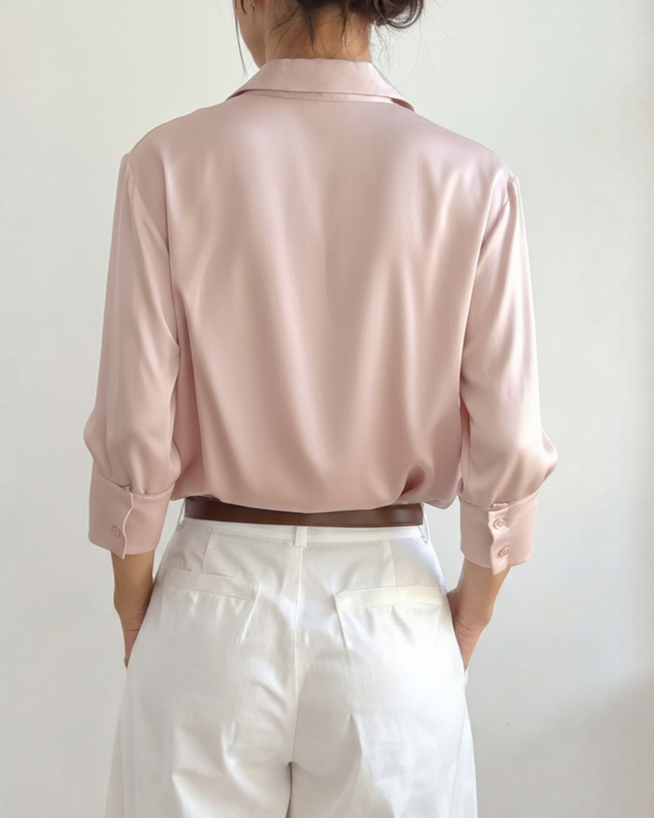 Camicia Donna Classica Tessuto Morbido Vestibilità Comoda - Vesarelli