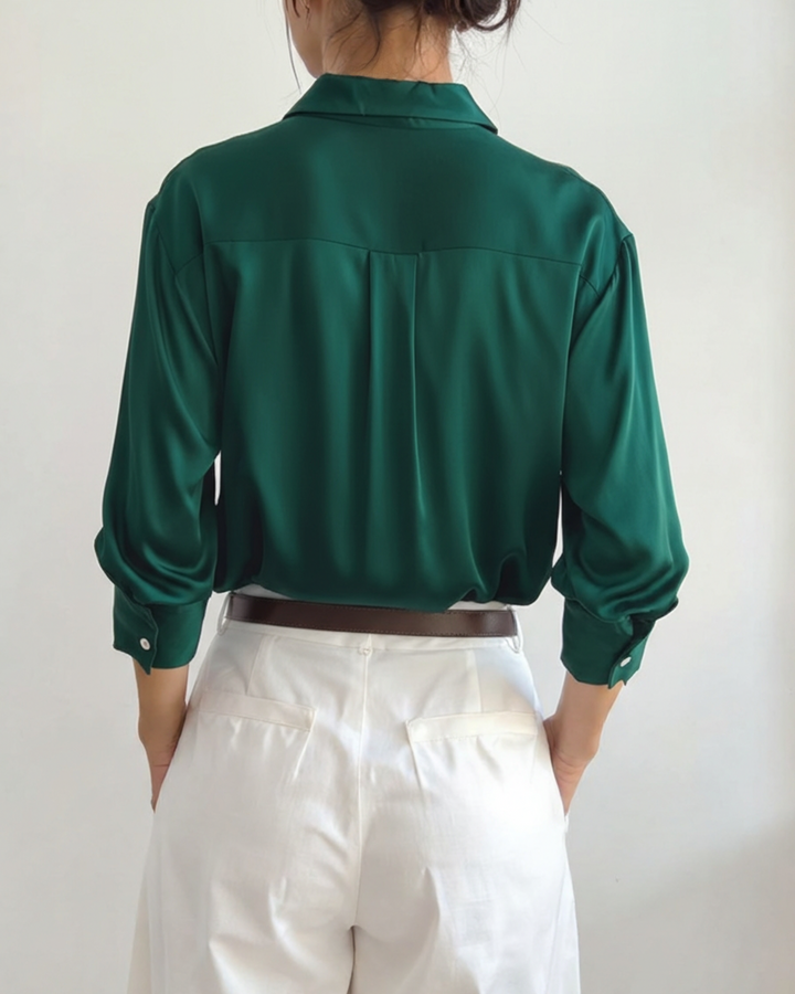 Camicia Donna Classica Tessuto Morbido Vestibilità Comoda - Vesarelli