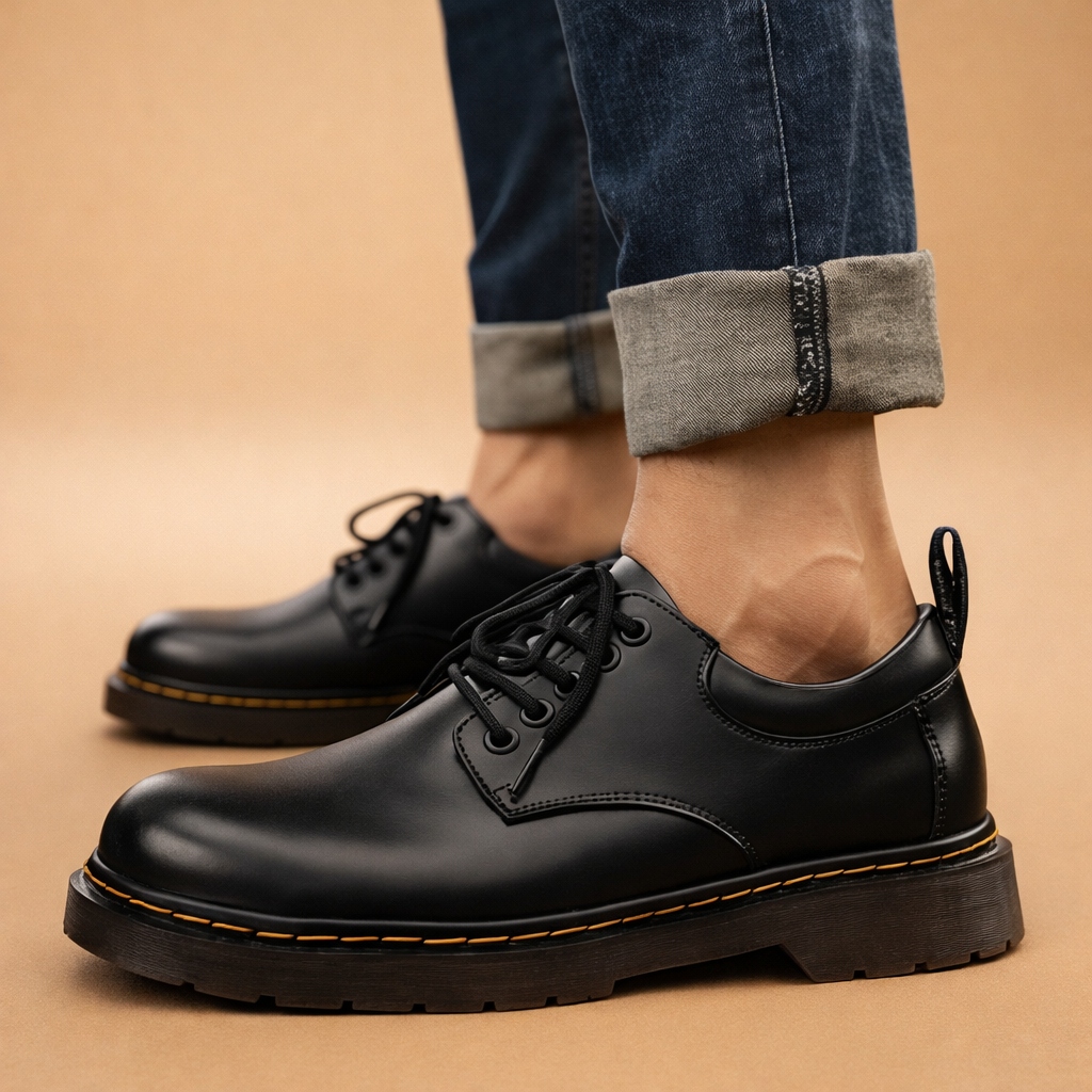 Scarpe Stringate Uomo Classiche Stile Street