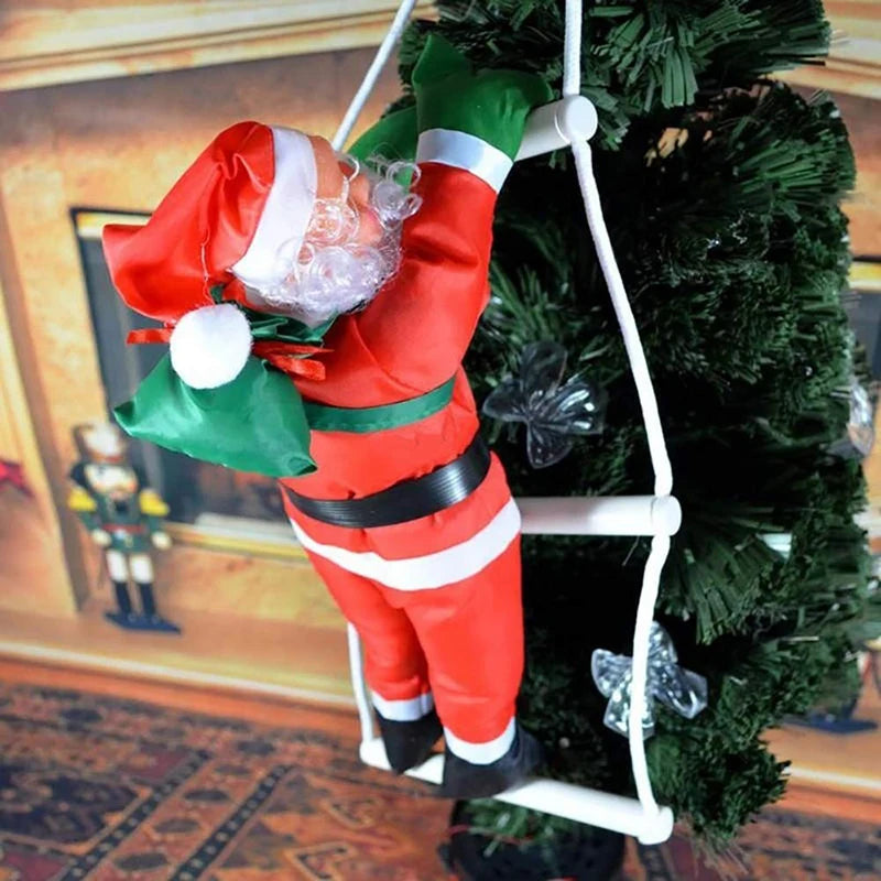 ClimbingChristmas | Ornamento pendente a forma di Babbo Natale per la decorazione dell'albero 1