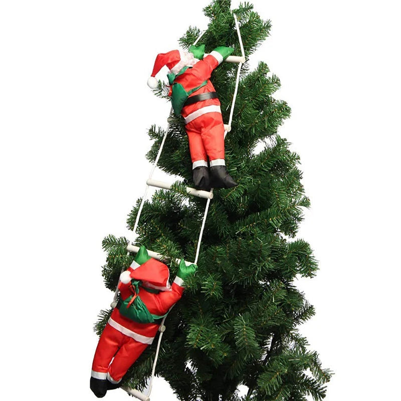 ClimbingChristmas | Ornamento pendente a forma di Babbo Natale per la decorazione dell'albero 2