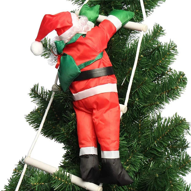 ClimbingChristmas | Ornamento pendente a forma di Babbo Natale per la decorazione dell'albero 3